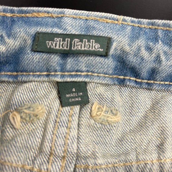 Wild Fable Denim Mini Skirt Size 4 - Picture 3 of 6